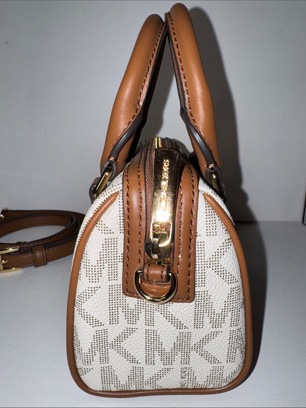 Michael Kors Bedford Legacy Extra-Small Logo Duffle Crossbody Bag XS Mini - Picture 4 of 13